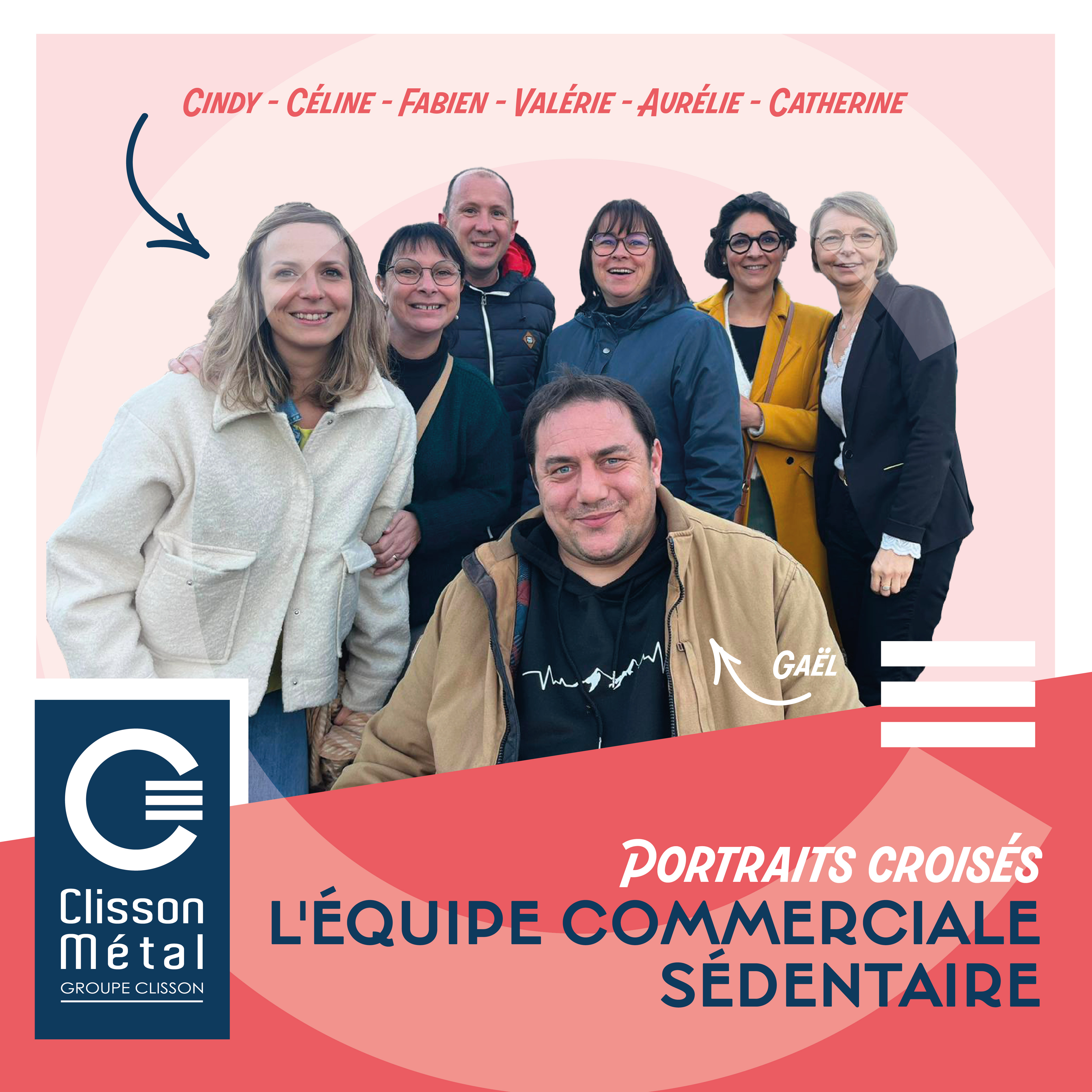 Portraits croisés de l’équipe commerciale sédentaire